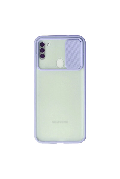 Twin Store حافظة هاتف Galaxy A11 من السيليكون المتجمد مع كاميرا منزلقة - لون ...