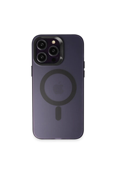 Najmaddin غطاء حماية جوكو لهاتف ايفون 14 برو ماكس من ماتكس ماجسيف - بنفسجي غامق