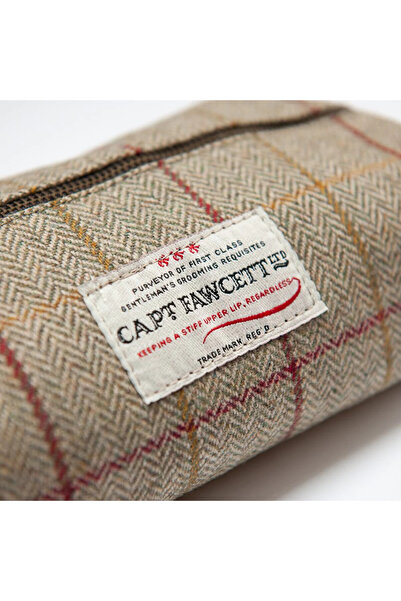 Captain Fawcett Tweed Wash Bag (cosmetic bag)