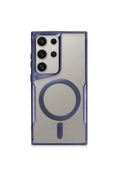 Twin Store غطاء سيليكون ماج سيف لهاتف جالاكسي اس 23 - أزرق داكن