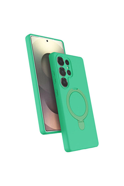 Twin Store غطاء حامل ماجسيف الملكي لجهاز غالاكسي S24 - أخضر