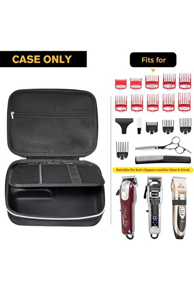 PROCASE Washable Barber Case, Oilproof Hard Travel Carrying Bag for Hair Clippers