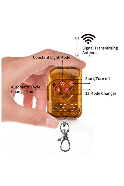 OEM Yellow LED Warning Flash Beacon with Remote Control