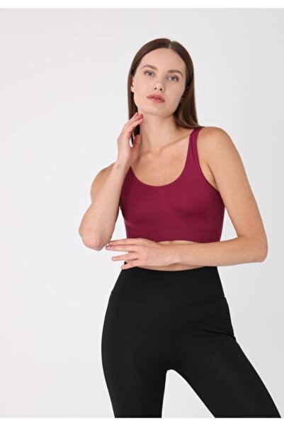 TOSKI Bustieră dama Bretele Late – Fără Push-up bordo