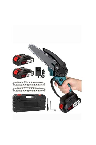 OEM Drujbă Fără Fir Portabilă 48V cu 2 Acumulatori, Lamă 6 Inch (15 cm) și 2 ...