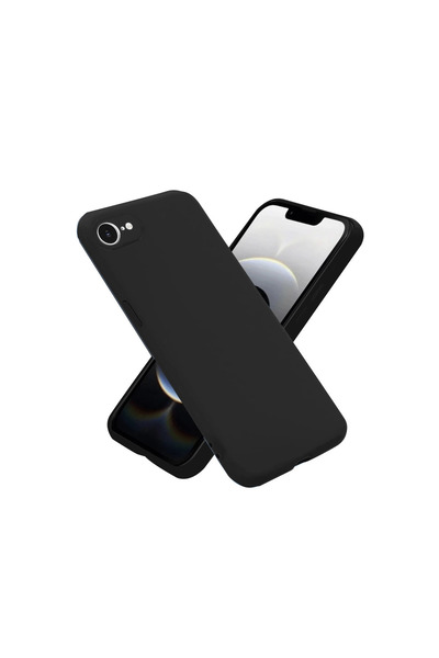 Twin Store iPhone 16E Case Nano Velvet Silicone Inside - Black