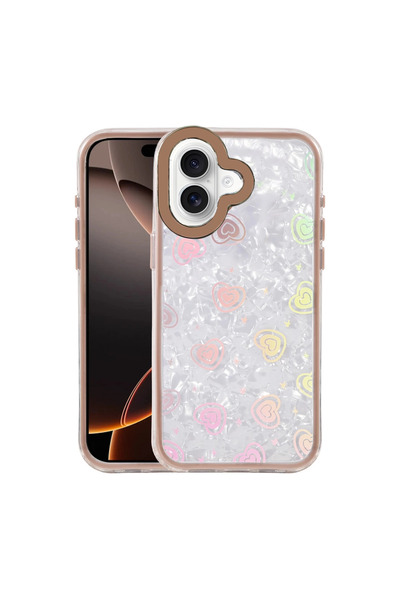 Najmaddin غطاء آيفون 16 لومي منقوش - تيتانيوم صحراوي