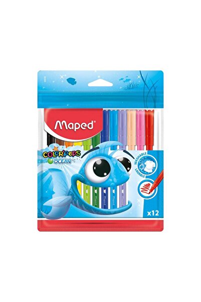 Maped Felt Pens Ocean Pack 12 Colors