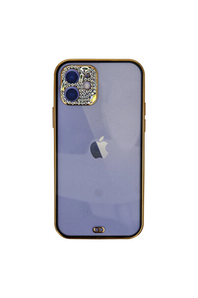 Twin Store جراب آيفون 12 ليفا ستون سيليكون - أسود