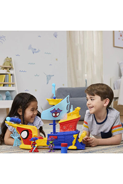 Hasbro Spidey and His Amazing Friends Marvel Water-Webs Pirate Ship with Bubbles