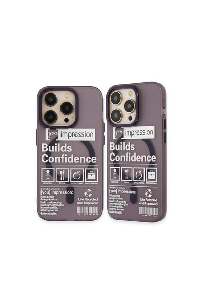 Twin Store غطاء آيفون 14 أبولو ماجنيتيكسيف منقوش - أبولو أرجواني - 6