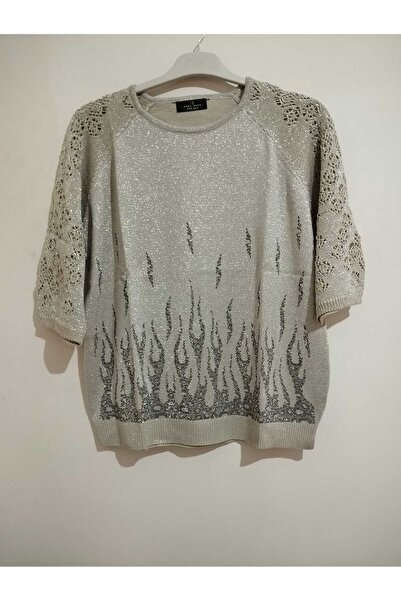 anne moda ankara Superior Quality, Standard Size, Capri Sleeves, Cotton-Acrylic Blend, Stylish, Knitwear Sweater/Blouse