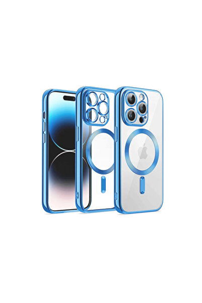 Twin Store غطاء حماية لهاتف آيفون 12 من كروس مغناطيسي - أزرق سييرا