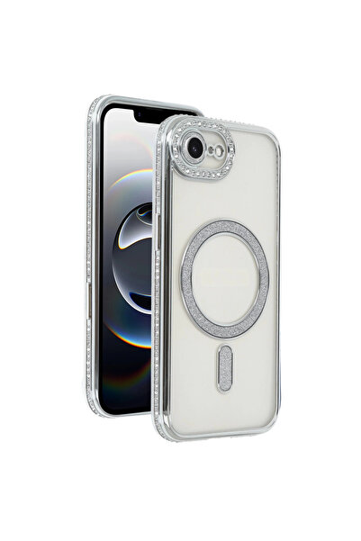 Twin Store حافظة آيفون 16E جوكي سيملي ماجنيتيك سيف - فضي