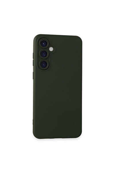 Twin Store حافظة سيليكون نانو مخملية داخلية لهاتف جالاكسي S23 Fe - أخضر داكن