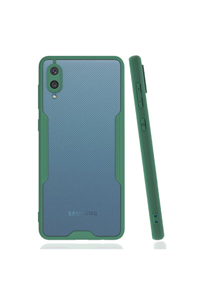 Twin Store غطاء سيليكون بلاتيني لهاتف Galaxy A02 - أخضر