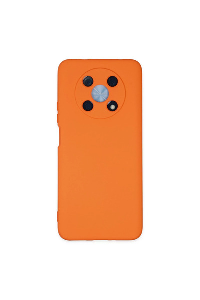 Twin Store حافظة نوفا Y90 من السيليكون المخملي الداخلي - برتقالي