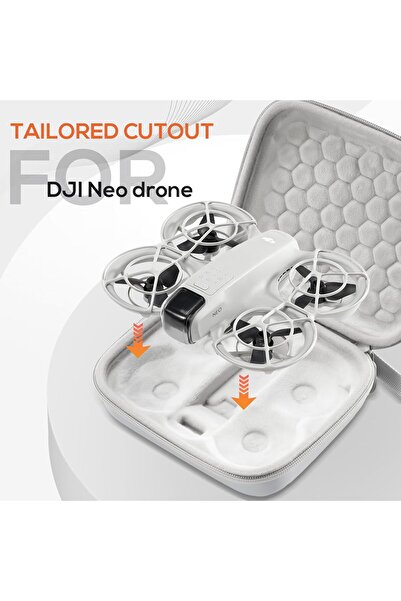 PROCASE Carrying Case for DJI Neo (Grey) - Hard Shell Shockproof Case (Case Only)