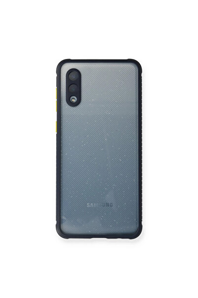 Twin Store جراب هاتف جلاكسي A02 من السيليكون الشفاف - أزرق داكن
