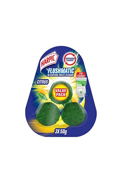 Harpic Toilet Bowl Cleaner Lemon 50g 2+1