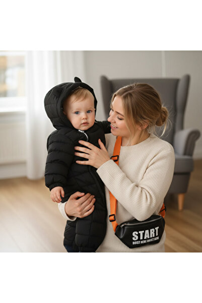 melisam.msg Kız Erkek bebek Kış Kalın Sevimli Tulum Mont