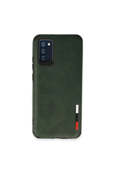 Twin Store حافظة جلدية لهاتف جالاكسي A03S - أخضر