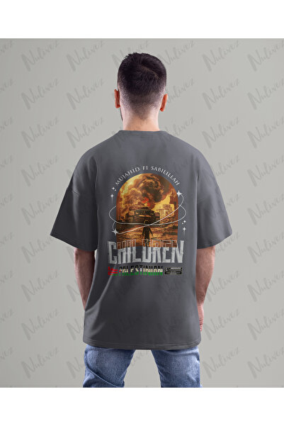 Nulivez Palestine Design Back Printed High Quality Compact Unisex Oversize T-Shirt