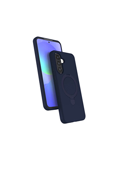 Najmaddin غطاء سامسونج جالاكسي A17 5G ريجال مع حامل ماج سيف - أزرق داكن