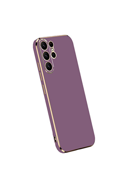 Twin Store غطاء سيليكون لفليت لهاتف Galaxy S24 - باللون الأرجواني