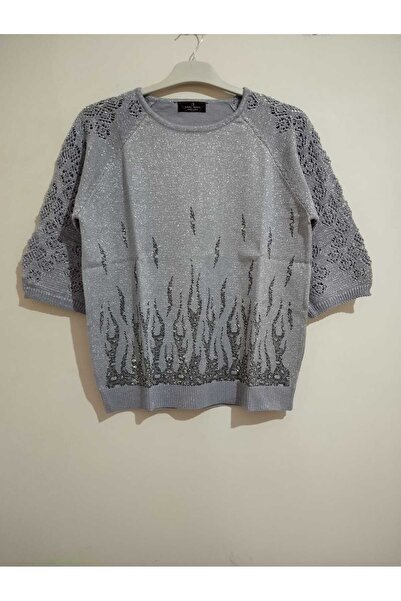 anne moda ankara Ανώτερης ποιότητας, Στάνταρ μέγεθος, Μανίκια Κάπρι, Μείγμα βαμβακιού-ακρυλικού, Κομψό, Πλεκτό πουλόβερ/μπλούζα