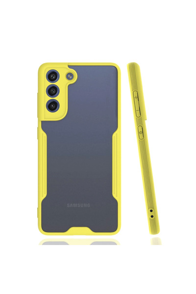 Najmaddin حافظة سامسونج جالاكسي S21 Fe سيليكون بلاتينيوم - أصفر