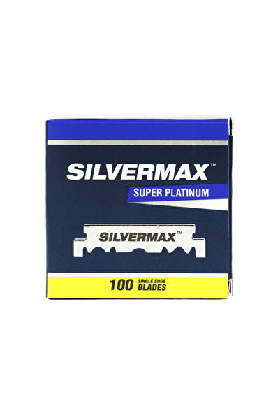 SILVERMAX Set de lame de ras Super Platinum cu jumătate de lamă, 100 buc.