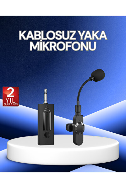 Clevora 360° Kablosuz Yaka Mikrofonu – Gürültü Engelleme, 60m Menzil, Type-C ...