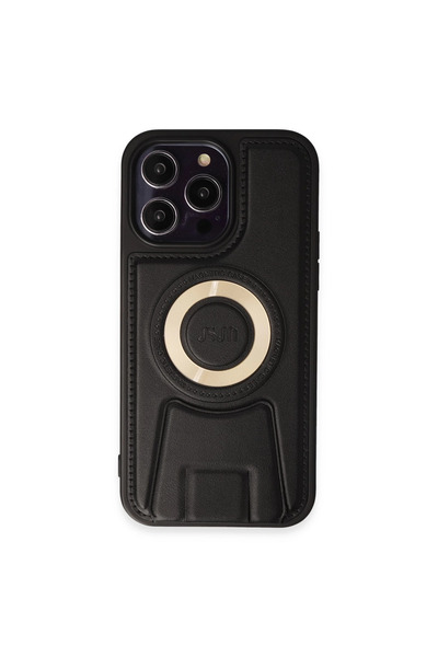Twin Store غطاء حماية لهاتف آيفون 14 من ميركوري مغناطيسي مع حامل - أسود
