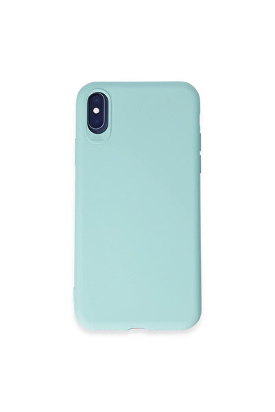 Twin Store جراب ايفون X سيليكون أول - تركواز