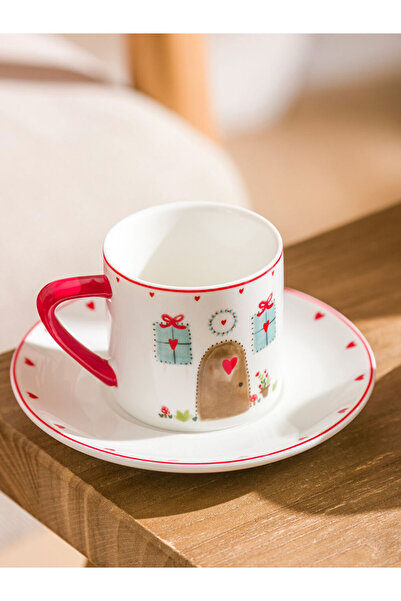 LC Waikiki Stylish Choices from Esvab Clothing | New Year's Themed Porcelain Coffee Cup Set for 2 People 90 ml