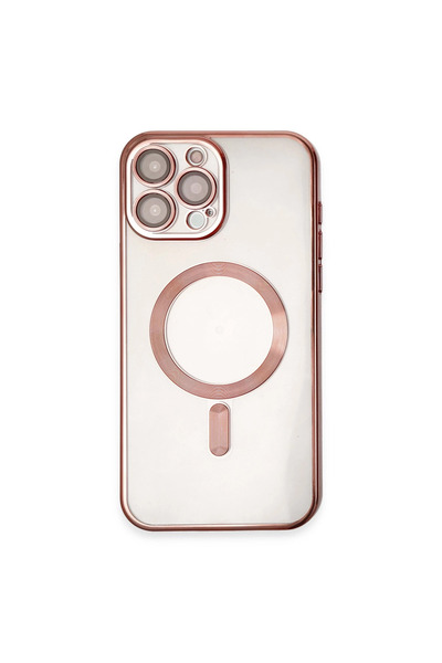 Twin Store غطاء حماية مغناطيسي لهاتف آيفون 15 - لون وردي