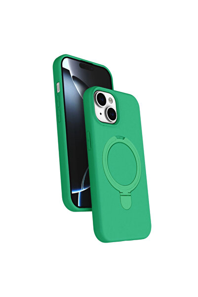 Twin Store غطاء حامل ماجسيف الملكي لـ آيفون 14 - أخضر