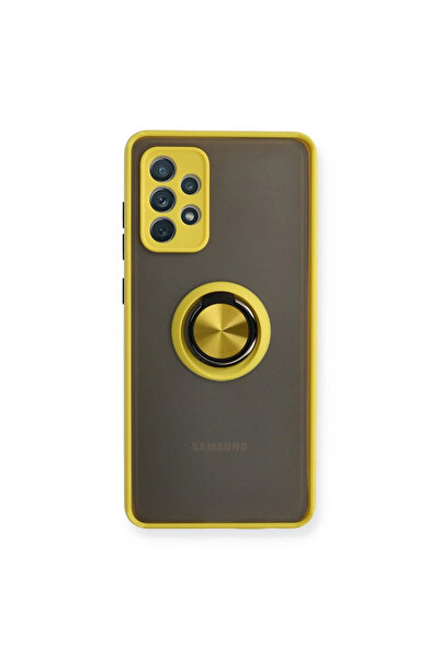 Twin Store Galaxy A72 Case Montreal Ring Silicone Cover - Yellow