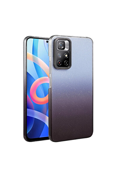 Twin Store غطاء لامع لهاتف ريدمي نوت 11 - أسود