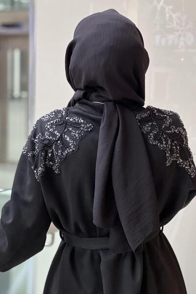 FUAT GÜRSEN Fuat Gürşen Sequin Embroidered Zippered Belted Suede Jacket