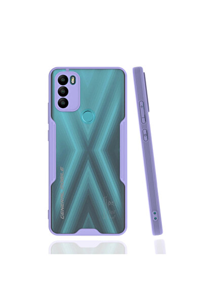 Twin Store جراب جنرال موبايل جي ام 21 سيليكون بلاتينيوم - ليلك