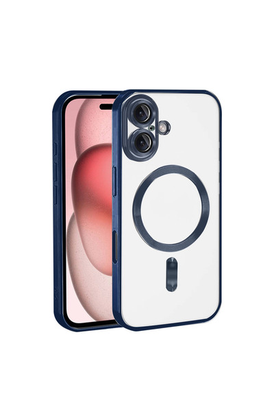 Twin Store غطاء آيفون 17 كروس مغناطيسي - أزرق داكن