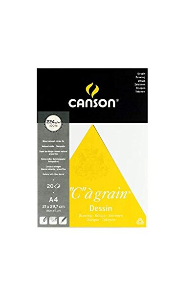 Canson Canson DESSIN Notebook | 224 gsm A4 size (21 x 29.7 cm) – 20 sheets