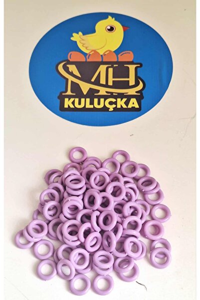mhh Plastic Pigeon Bead Ring Lilac Color 100 Pieces