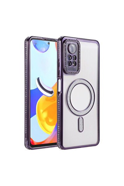 Twin Store حافظة ريدمي نوت 12 4G جوك سيملي ماجنيتيك سيف - بنفسجي غامق