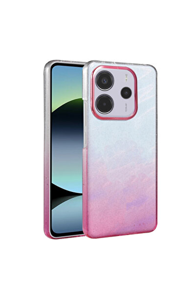 Twin Store غطاء لامع لهاتف ريدمي نوت 14 الجيل الرابع - وردي