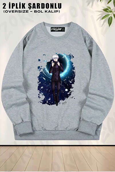 ZOKAWEAR سويت شيرت للجنسين من Jujutsu Kaisen Satoru Gojo (SENSEİ) v2 B مطبوع ...