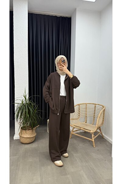 Minharir Three-Thread Hijab Two-Piece Set – Comfortable Fit, Casual Combination