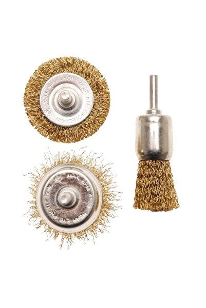 BGS طقم تنظيف الأسطح بفرشاة سلكية 3 قطع